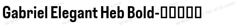 Gabriel Elegant Heb Bold字体转换